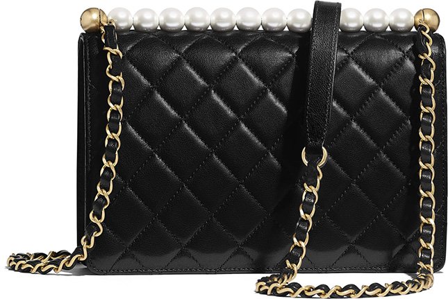 Chanel Short Pearl Handle Bag