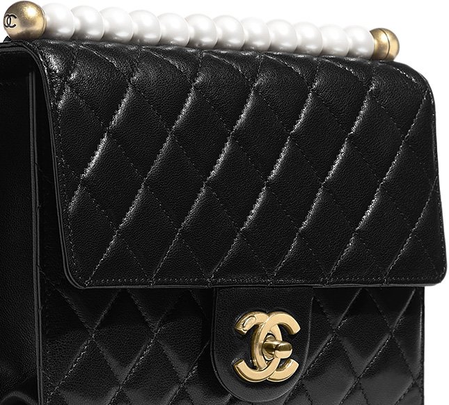 Chanel Short Pearl Handle Bag