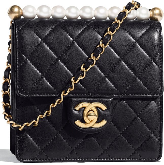 Chanel Short Pearl Handle Bag