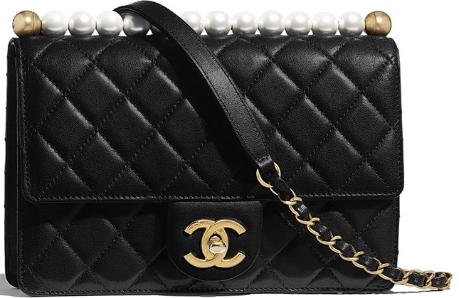 Chanel Short Pearl Handle Bag