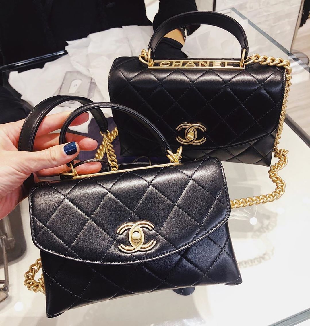 Chanel Gold Top Handle Bag