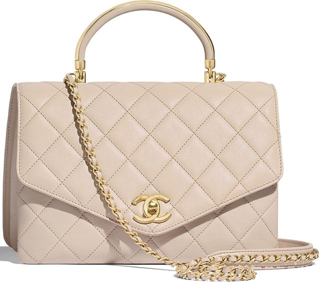 Chanel Gold Top Handle Bag