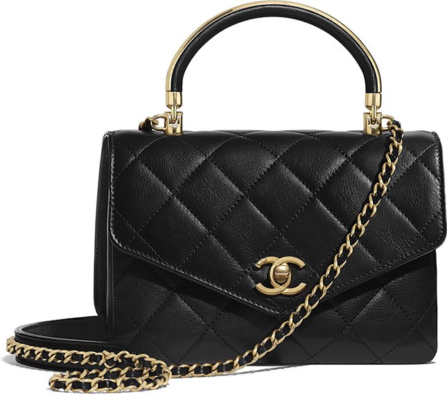 Chanel Gold Top Handle Bag