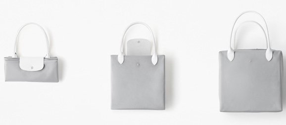 Longchamp x Nendo Katachi Bag collection