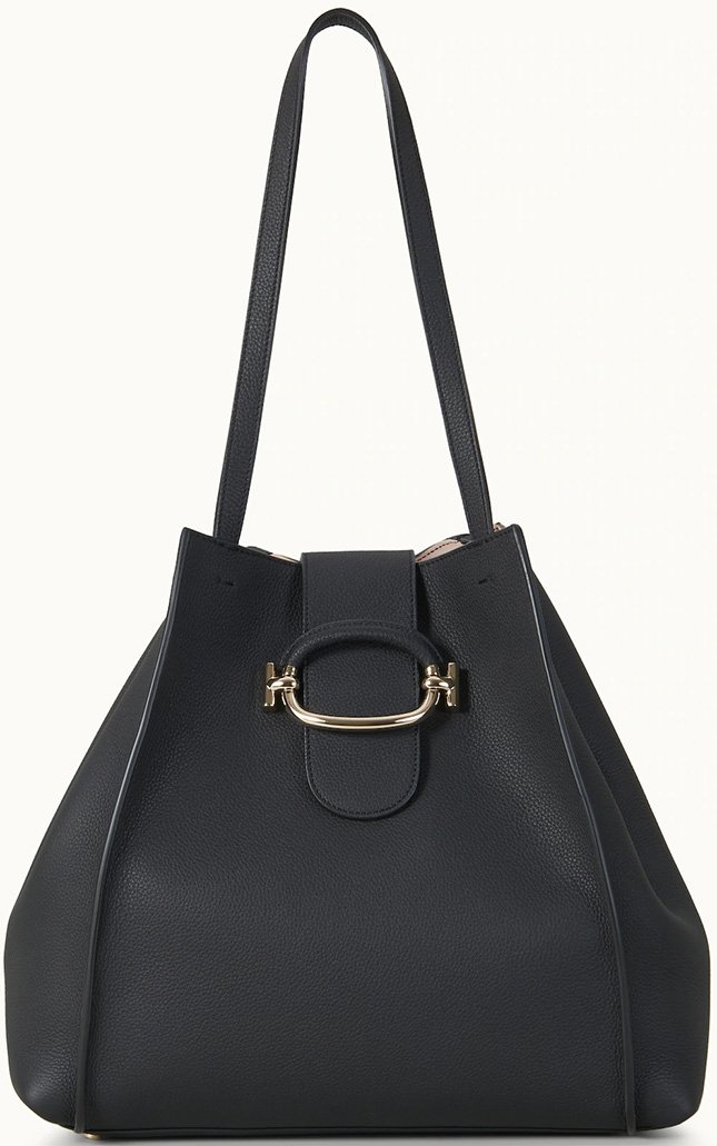 Tods Double T Shopping Bag With Ring