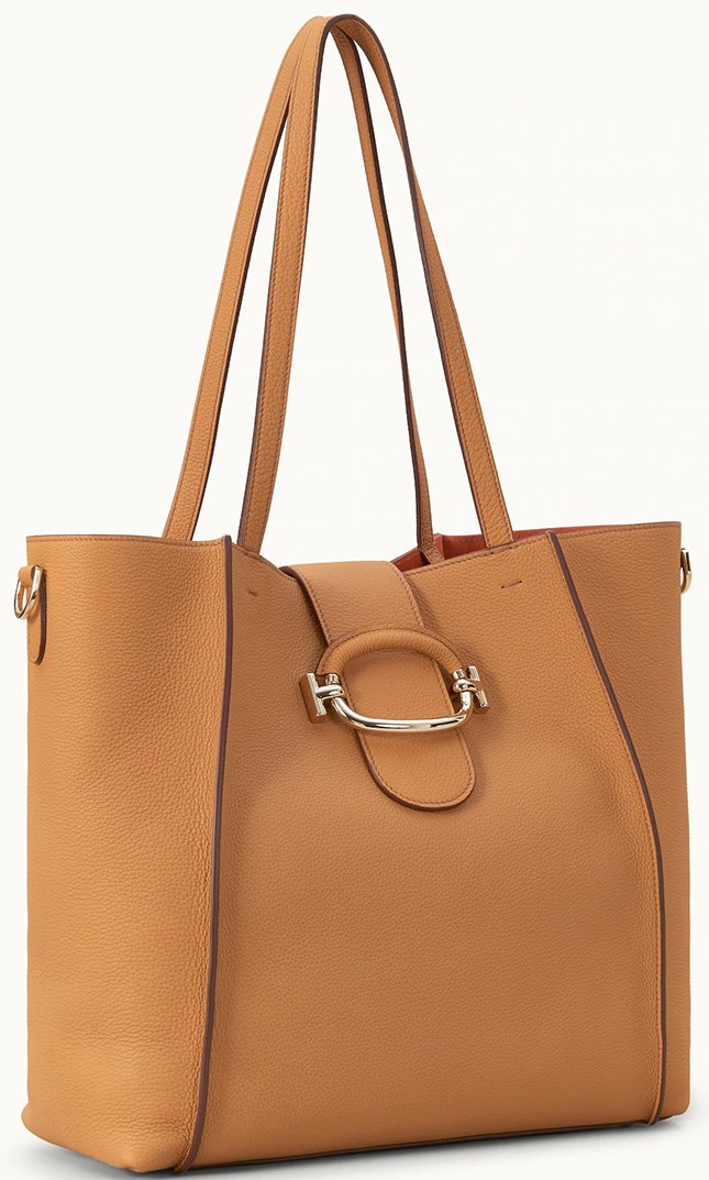 Tods Double T Shopping Bag With Ring