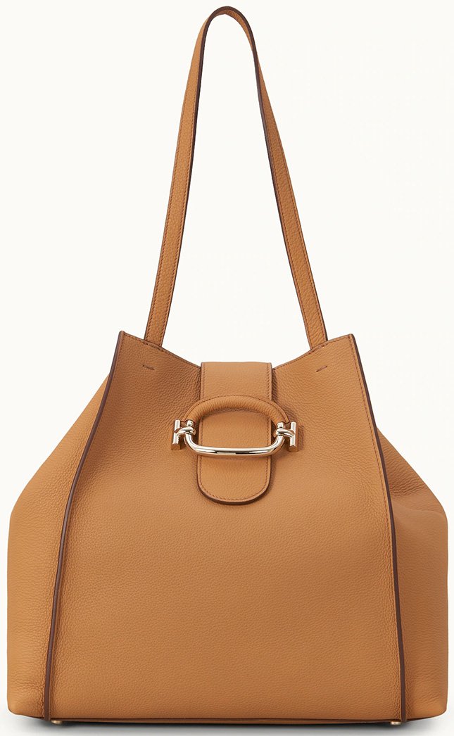 Tods Double T Shopping Bag With Ring