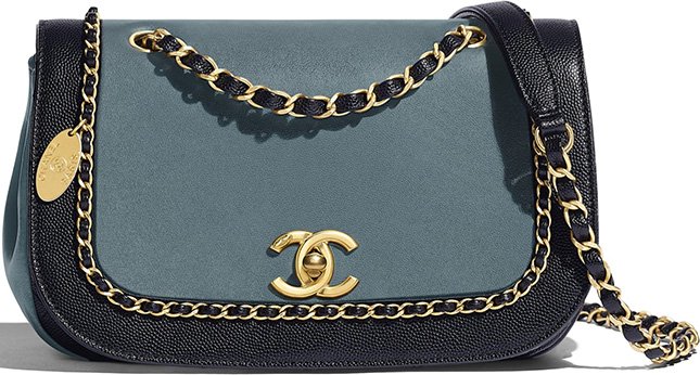 Chanel Flap Woven Chain Around Bag