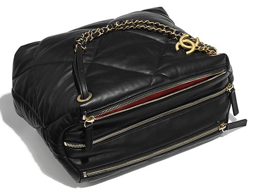 Chanel Large Lambskin Quilted Bowling Bag thumb