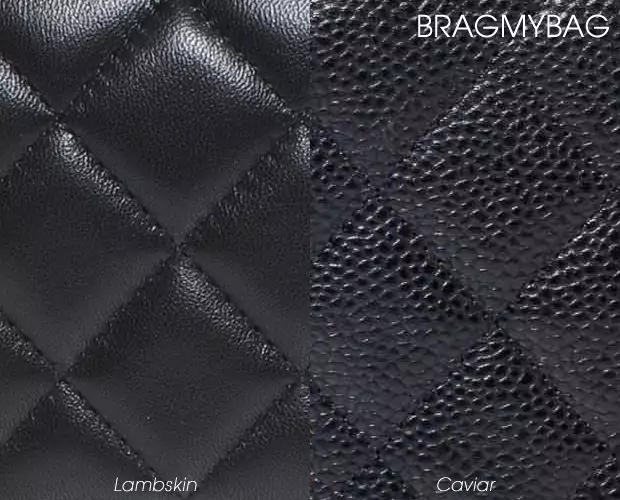 chanel lambskin vs caviar