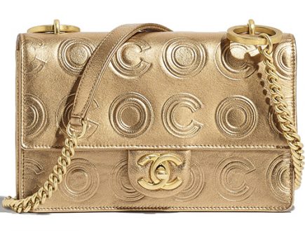 Chanel Gold Circle C Bag thumb