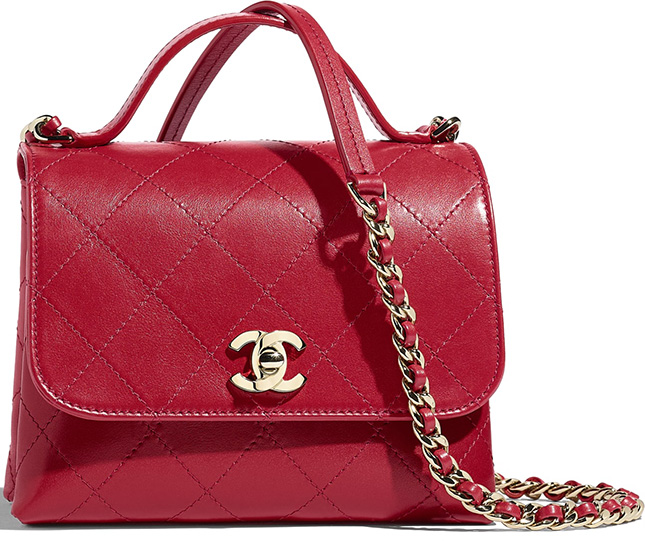 Chanel Calfskin Double Pocket Bag