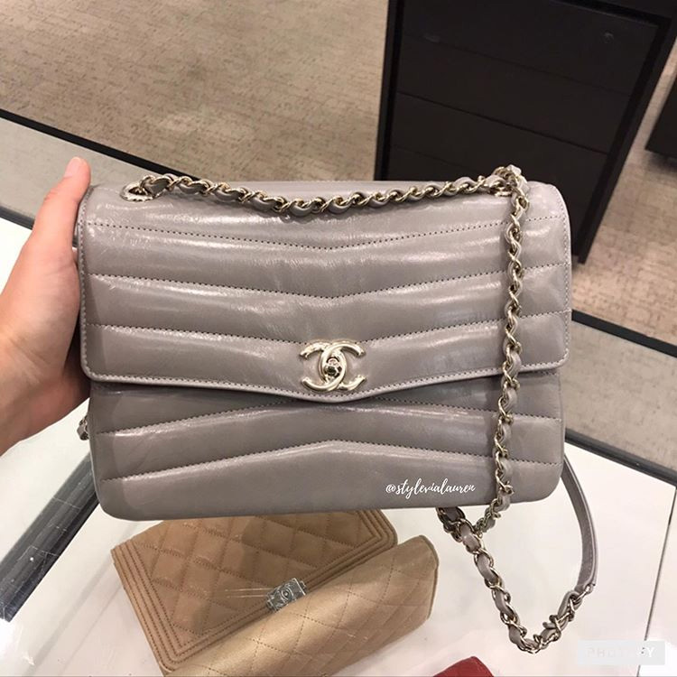 Chanel Double Chevron Bag