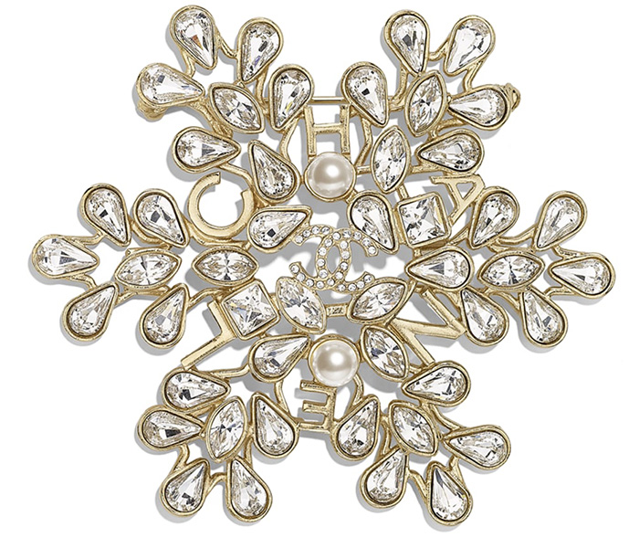 Chanel Heart Pearl and Snow Flake Brooches