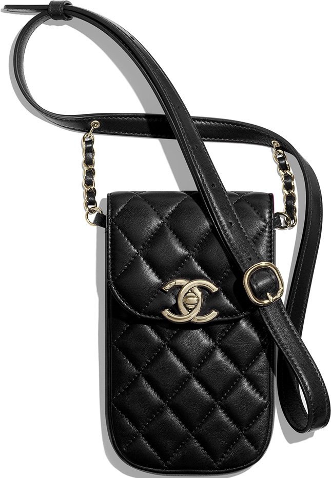 Chanel Phone Clutch With Chain and Waist Bag