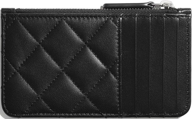 Chanel Zip Flap Card Holder With Multi Back Slots