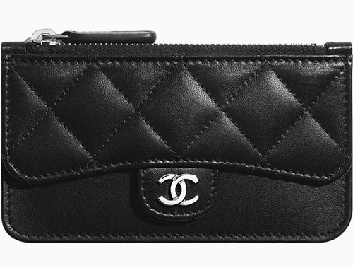 Chanel Zip Flap Card Holder With Multi Back Slots thumb