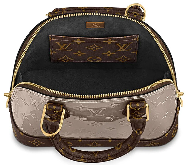 Louis Vuitton Alma Monogram Vernis Canvas And Epi Bag