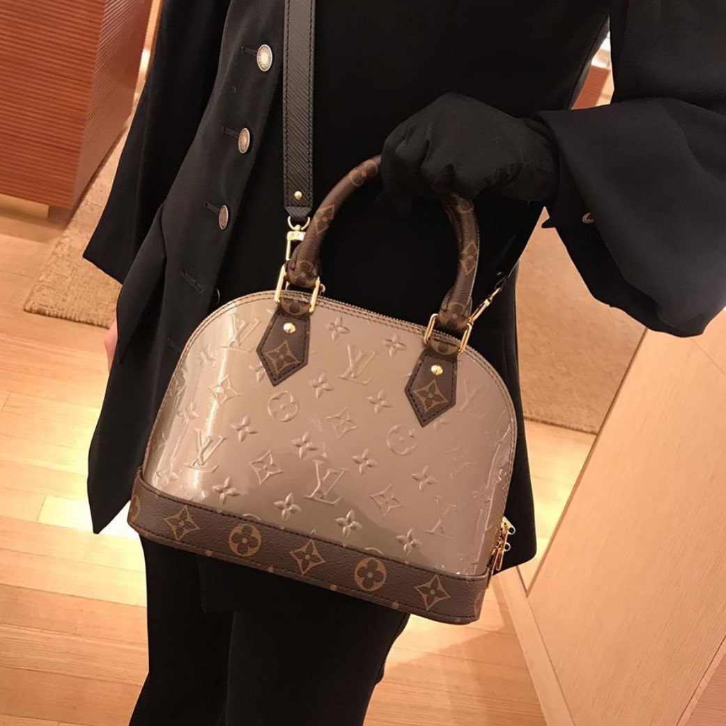 Louis Vuitton Alma Monogram Vernis Canvas And Epi Bag More