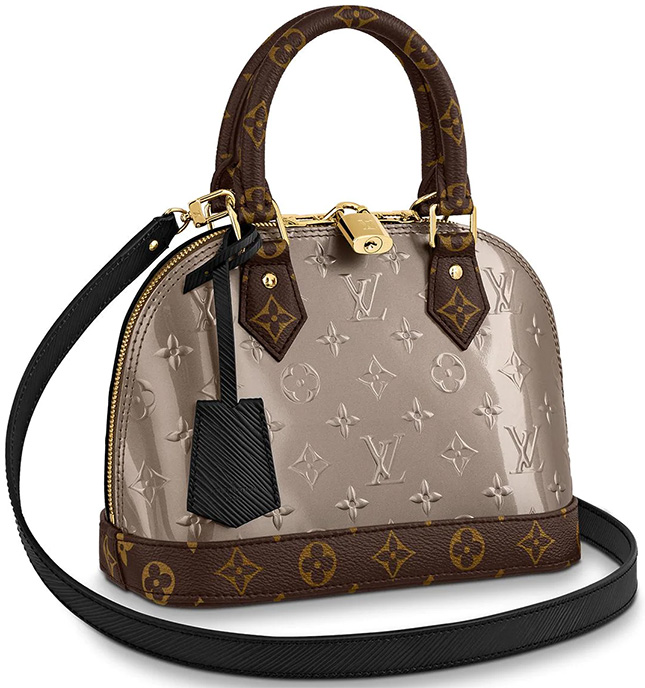 Louis Vuitton Alma Monogram Vernis Canvas And Epi Bag