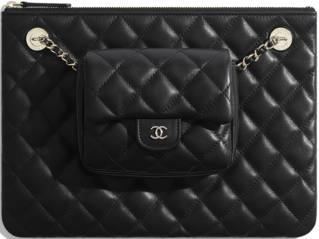 Chanel Case with Square Flap Bag