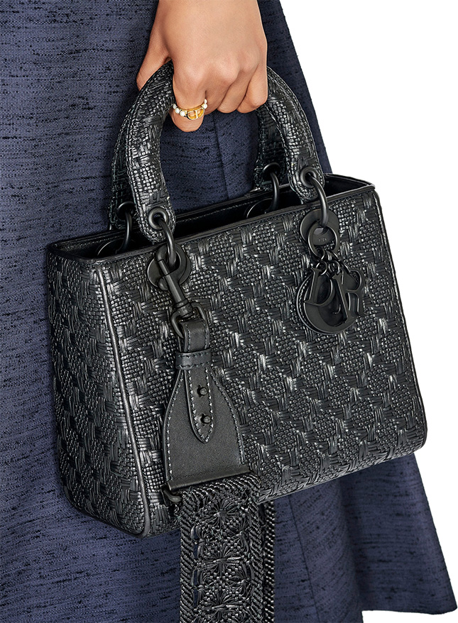 Lady Dior All Black Braided Quilted Bag