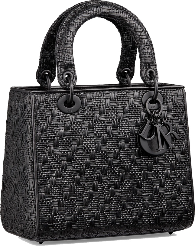 Lady Dior All Black Braided Quilted Bag