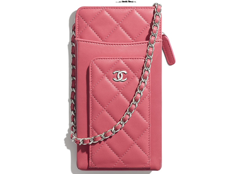 Chanel Compact Double Pouch With Chain