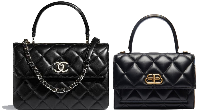 chanel trendy cc vs balenciaga sharp bag