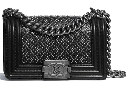 Chanel Diamond Studded Boy Bag thumb