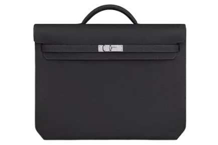 Hermes Kelly depeches 36 Briefcase Bag in Togo calfskin Caban Featured image