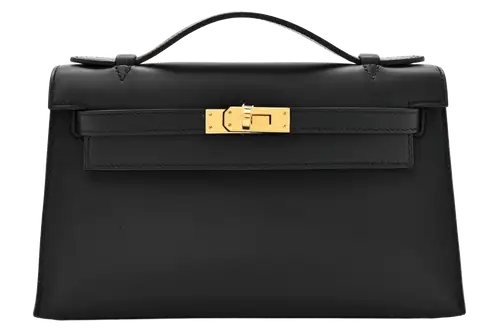 Hermes Kelly Pochette in Swift Black Featured image