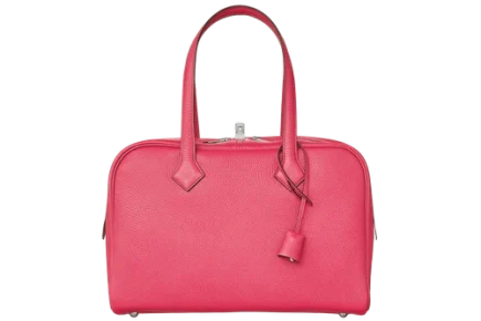 Hermes Victoria II Fourre Tout 35 bag in Clemence Rose Azalée Featured image