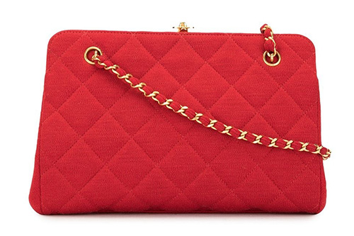 Chanel Vintage Kiss Lock Bag thumb