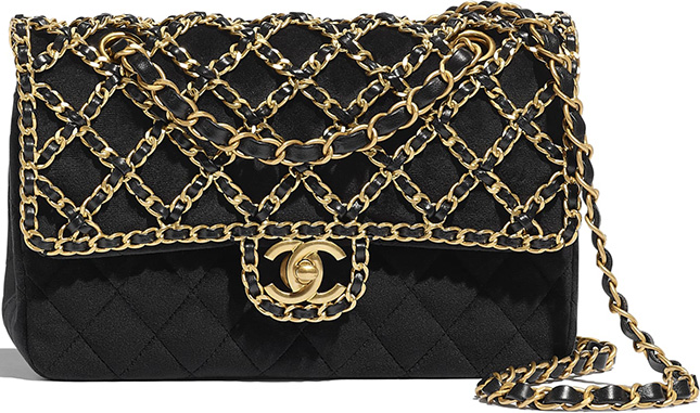 Chanel Classic Woven Chain Flap Bag