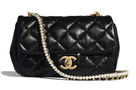 Chanel New Mini Crystal Pearls Chain Bag thumb