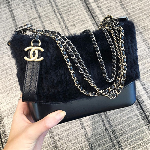 Chanel Gabrielle Shearling Lambskin Bag thumb