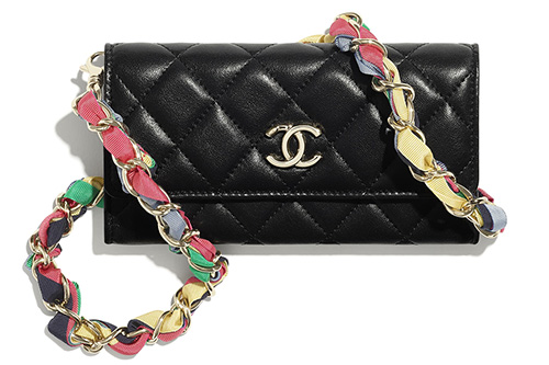 Chanel Ribbon Chain Small Leather Goods thumb