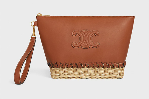 Celine Wicker Triomphe Pouch thumb