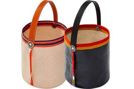 Hermes Petit H Canvas Basket thumb