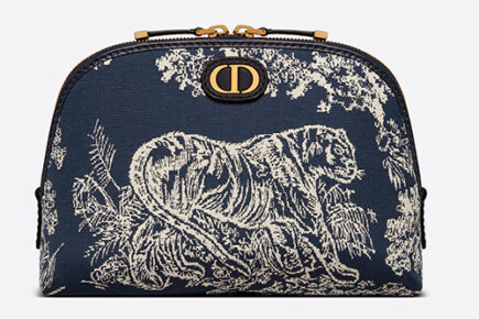 Dior Montaigne Toile de Jouy Reverse Jacquard Beauty Pouch thumb