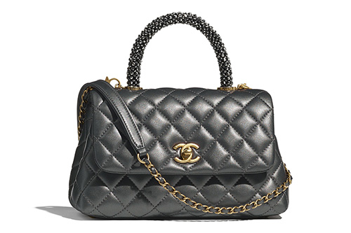 Chanel Coco Handle Bag With Strass Handle thumb