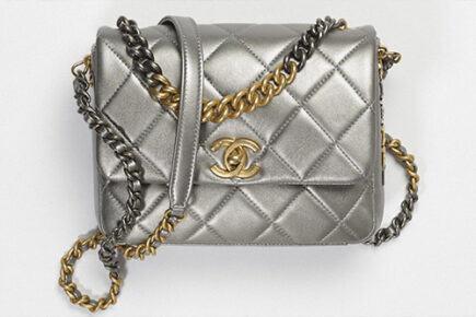 Chanel Bi Chain Metallic Mini Flap Bag thumb