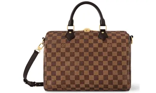 Louis Vuitton Speedy Bandouliere 30 Bag in Damier Ebene Canvas Featured image