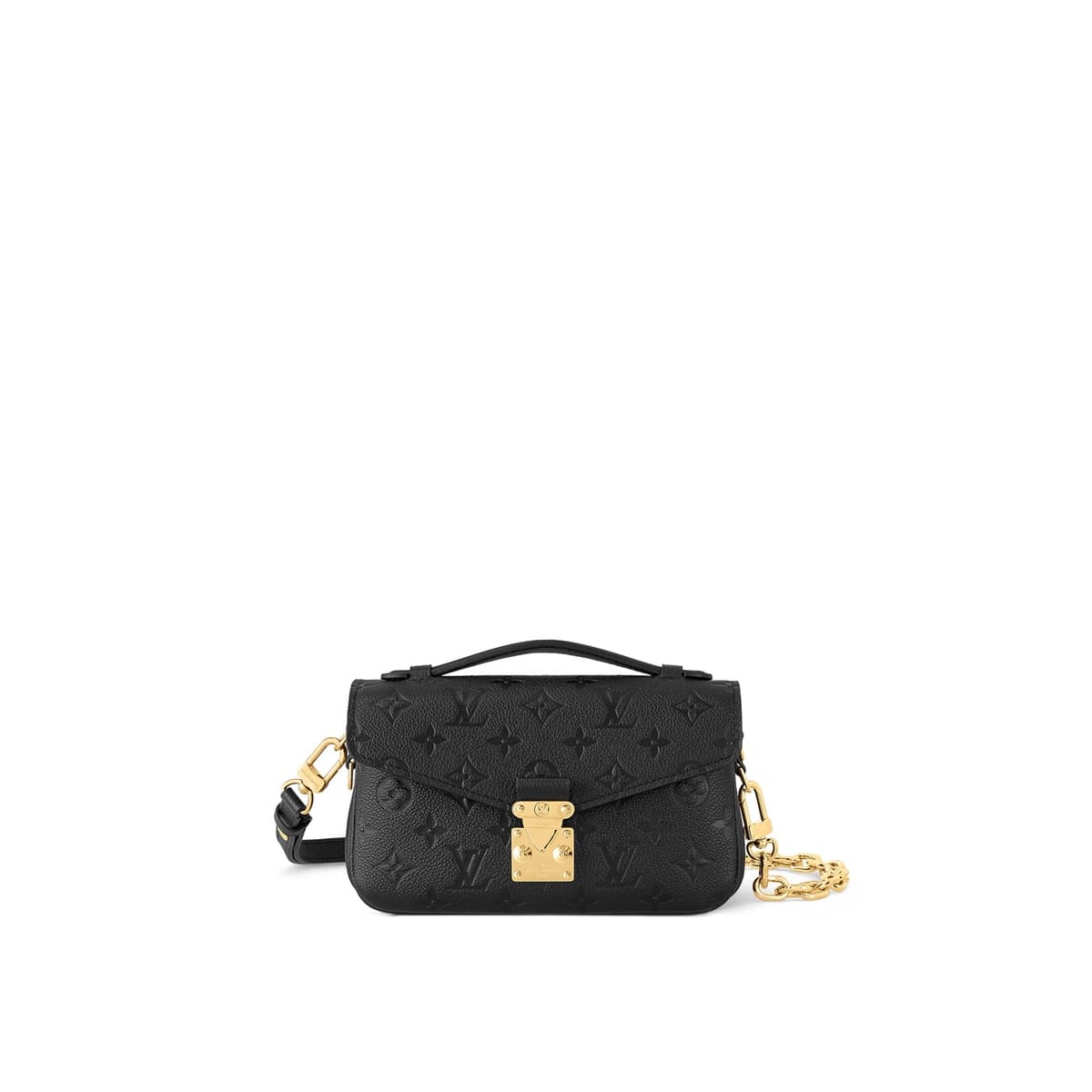 Louis Vuitton Pochette Métis East West Bag in black