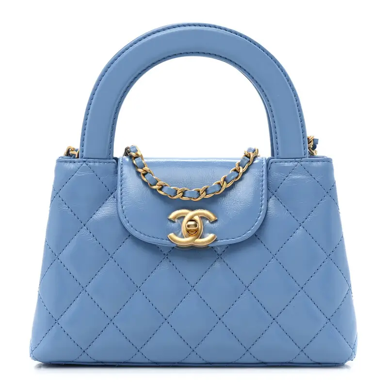 chane kelly bag blue