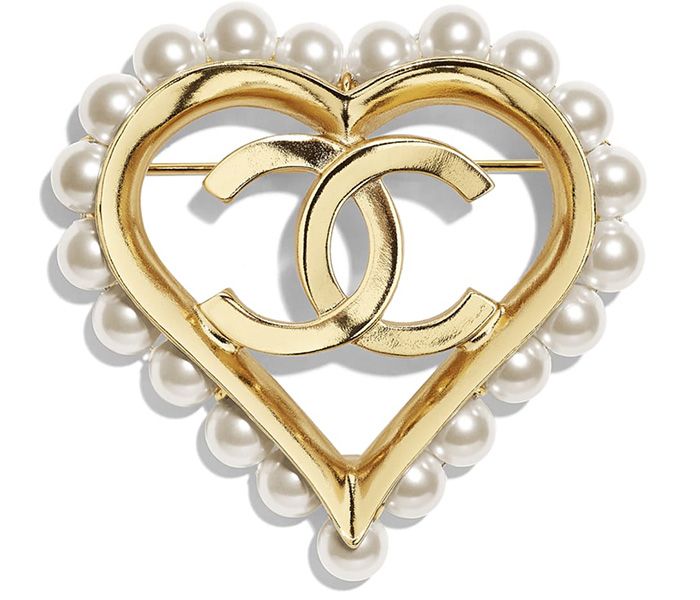 Chanel Heart, Pearl and Snow Flake Brooches 2