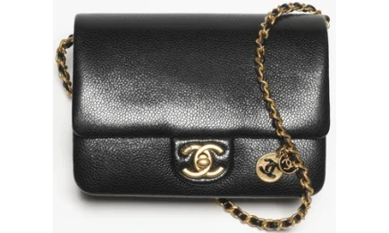 Chanel Mini Flap Bag With Medal in Grained Shiny Calfskin Featured image