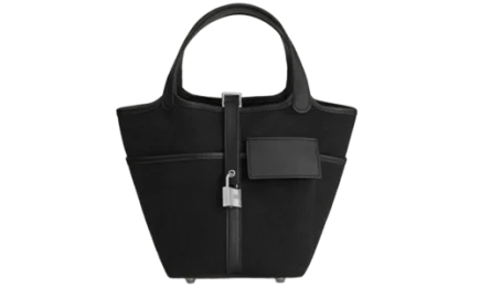 Hermes Picotin Lock 18 Pocket Bag in Goeland Canvas and Swift Featured image