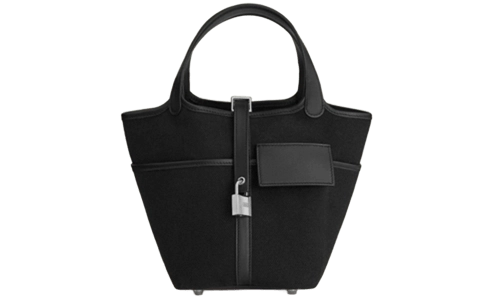 Hermes Picotin Lock 18 Pocket Bag in Goeland Canvas and Swift Featured image